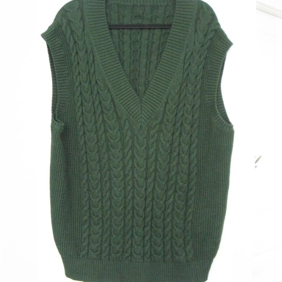 Sunday Best Sweaters - OVERSIZED Sunday Best cable knit vest